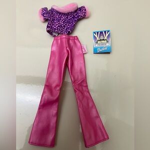 Barbie Pink Pants, Pink /Purple Top and Playbook Pre-Owned by an Adult